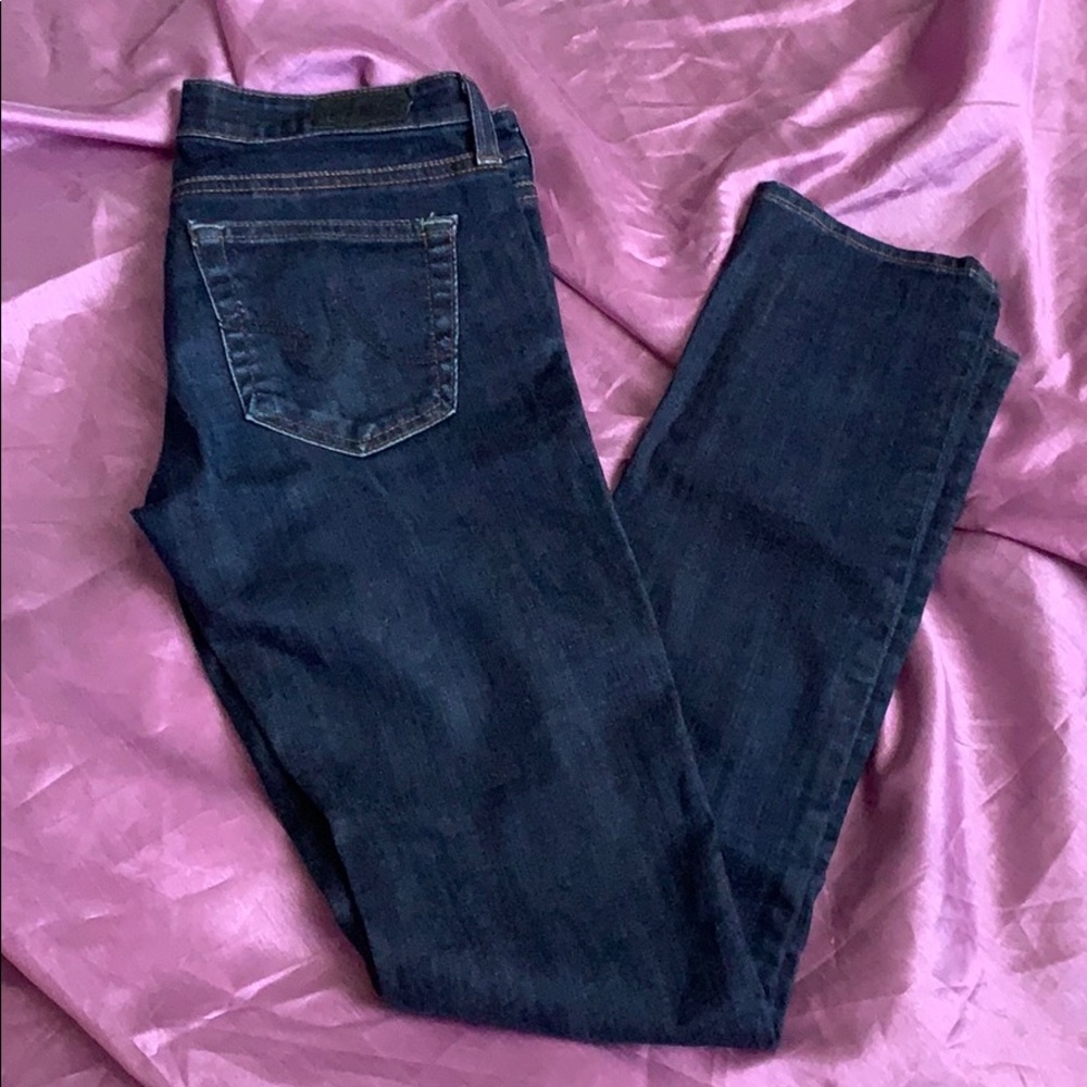 AG Adriano Goldschmied dark wash slim straight